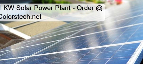 One Kilo Watt Solar Power Plant for Residential Load
