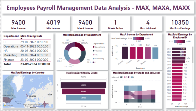 emp payroll mgt power bi max maxx maxa