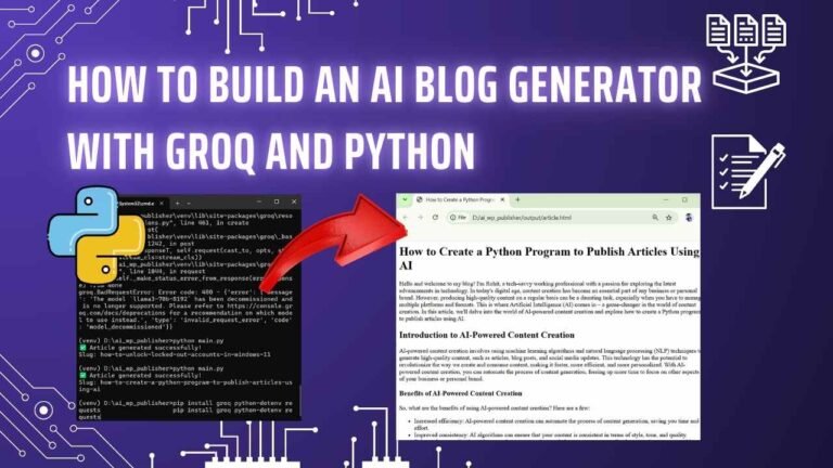 How to Build an AI Blog Generator with Groq and Python