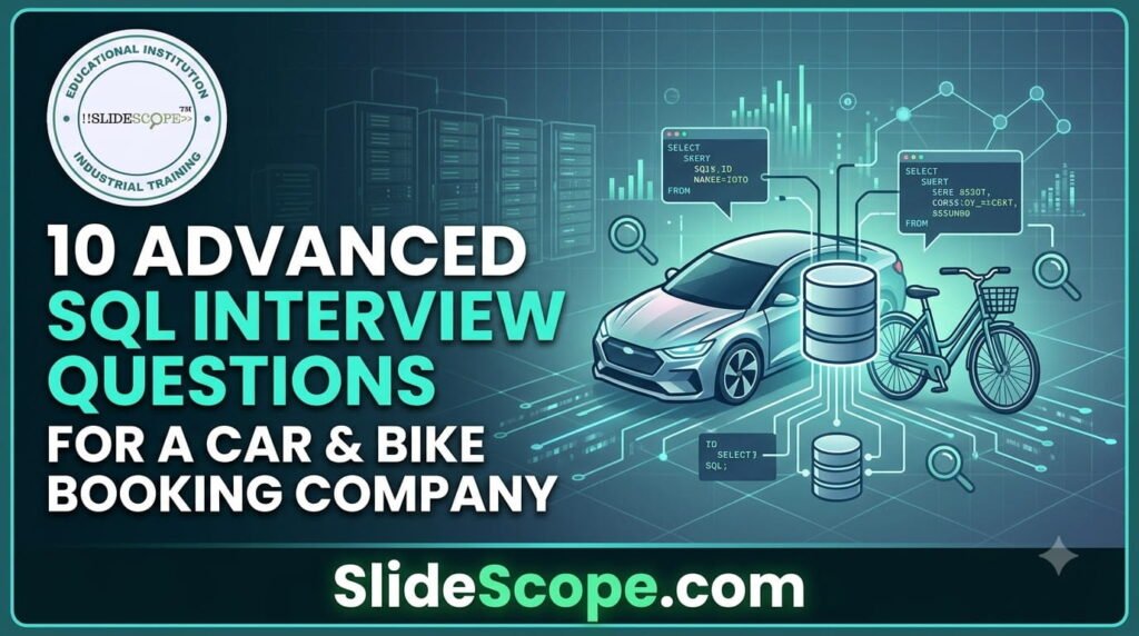 10 Advanced SQL Interview Questions for a Car & Bike Booking Company