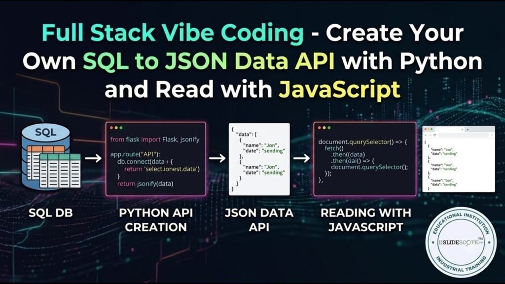 full-stack vibe coding project sql to json api part 1
